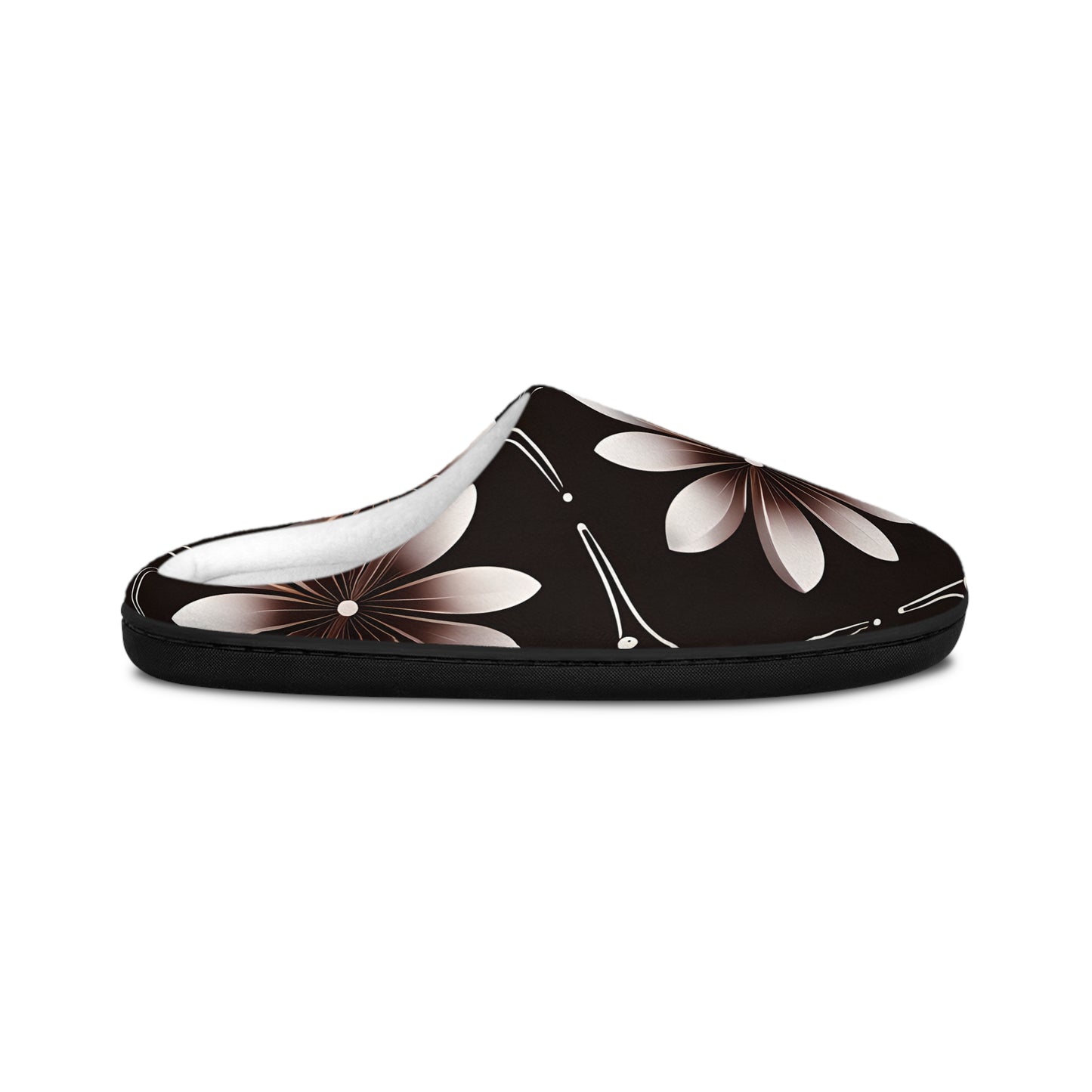 Bruce's Brown Floral Men's Indoor Slippers
