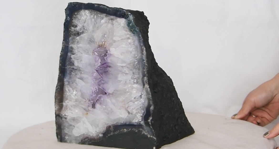 Large Polished & Cut Amethyst Cathedral Crystal Geode 11.76 kgs